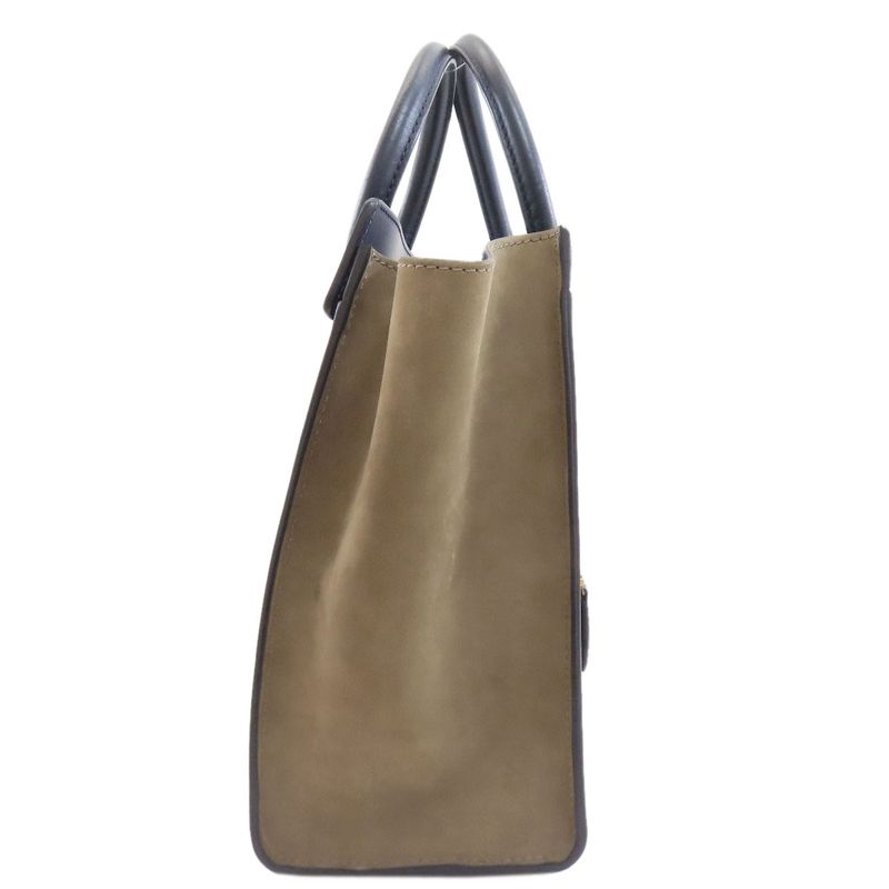 Celine Luggage Micro Handbag Calf Suede Women