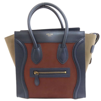 Celine Luggage Micro Handbag Calf Suede Women