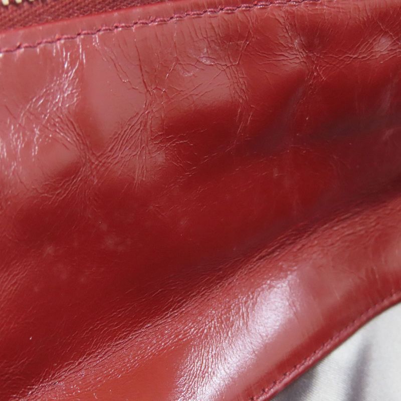 Chanel Chain Tote Coco Mark Silver Hardware Tote Bag Calf Women