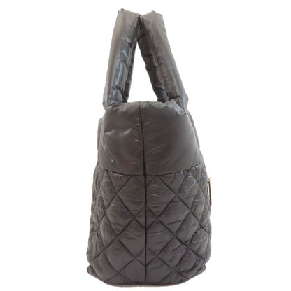 Chanel Coco Cocoon Silver Hardware Tote Bag Nylon Women
