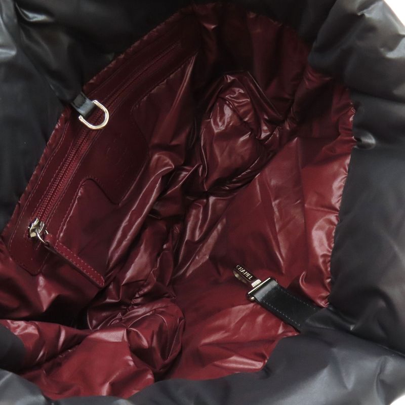 Chanel Coco Cocoon Silver Hardware Tote Bag Nylon Women