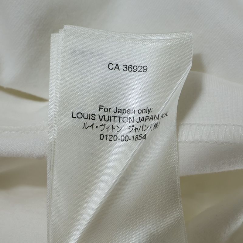 Louis Vuitton 23SS LV Embossed Logo Cotton Crew Neck Short Sleeved T-shirt Cut