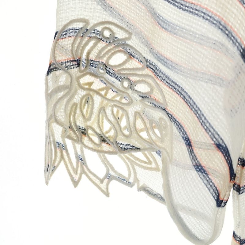 Fendi Striped Sheer Shirt Sheer Women's Fs6989 A2LB