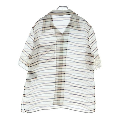 Fendi Striped Sheer Shirt Sheer Women's Fs6989 A2LB