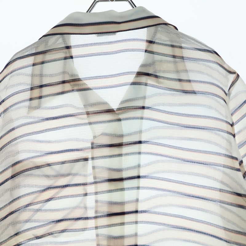 Fendi Striped Sheer Shirt Sheer Women's Fs6989 A2LB