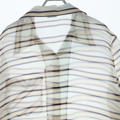 Fendi Striped Sheer Shirt Sheer Women's Fs6989 A2LB