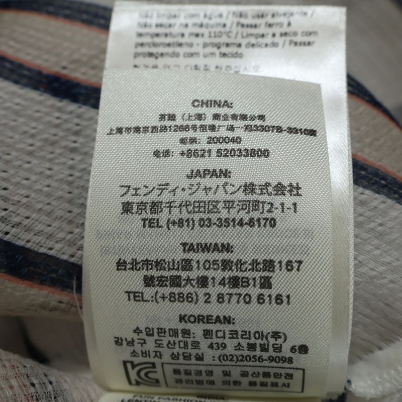 Fendi Striped Sheer Shirt Sheer Women's Fs6989 A2LB