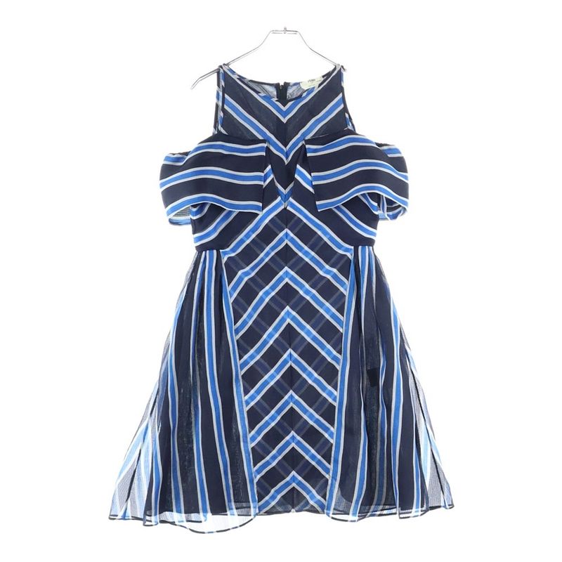 Fendi Silk Geometric Pattern Dress Women Fd9649 A2LB