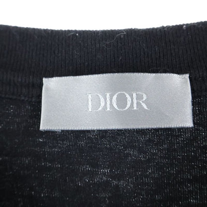 DIOR × ERL Lame Logo Embroidery Crew Neck Short Sleeve T-shirt Cut And Sewn