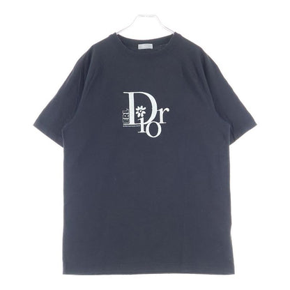DIOR × ERL Lame Logo Embroidery Crew Neck Short Sleeve T-shirt Cut And Sewn
