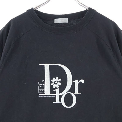 DIOR × ERL Lame Logo Embroidery Crew Neck Short Sleeve T-shirt Cut And Sewn