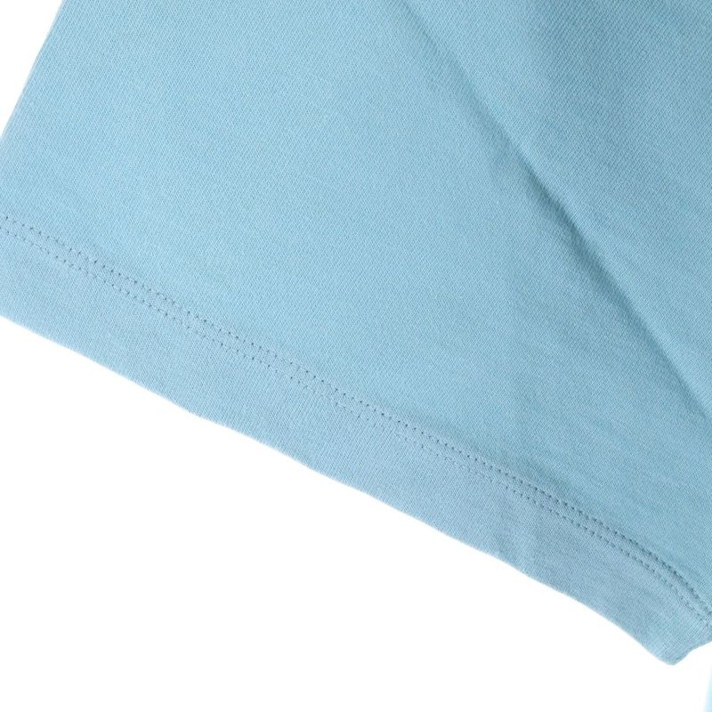 Gucci Apple Print Crew Neck Short Sleeve T-shirt Cut And Sewn Light Blue 703439