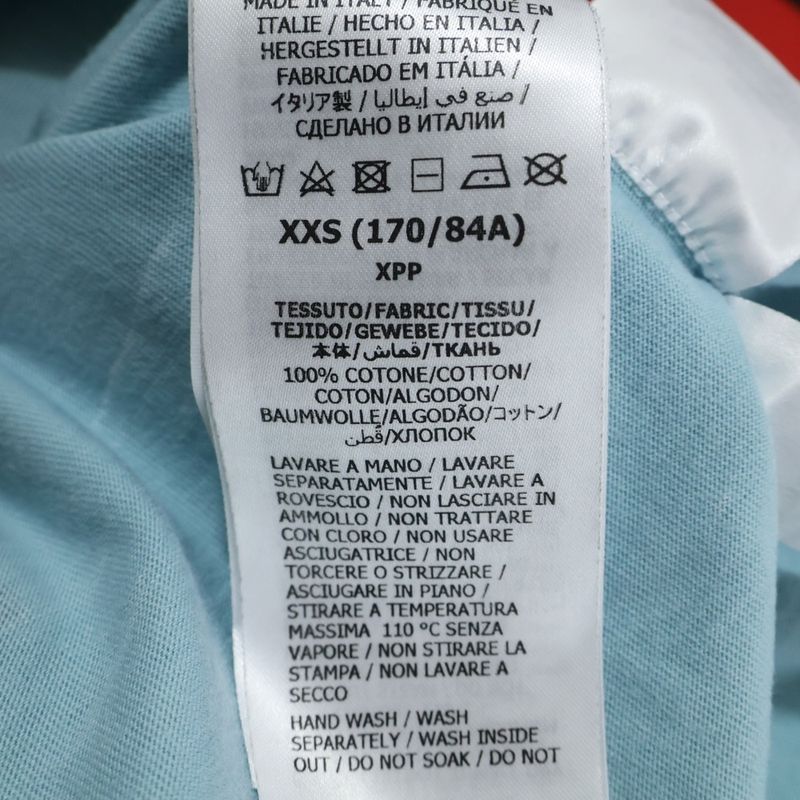 Gucci Apple Print Crew Neck Short Sleeve T-shirt Cut And Sewn Light Blue 703439