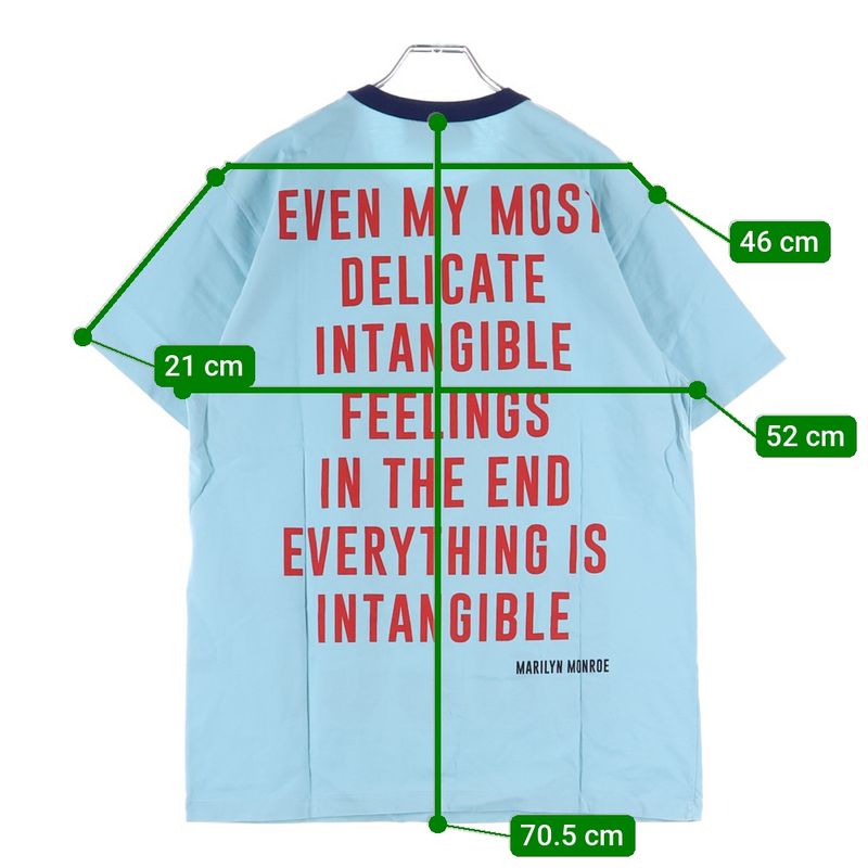 Gucci Apple Print Crew Neck Short Sleeve T-shirt Cut And Sewn Light Blue 703439