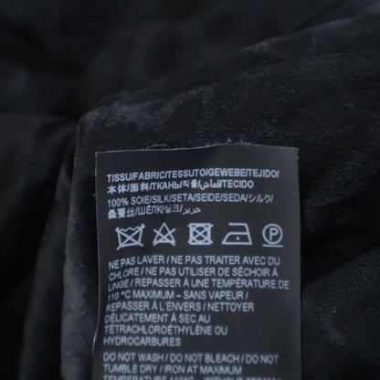 Saint Laurent Paris 22SS Leopard Pattern Silk Long Sleeve Long Sleeved Shirt