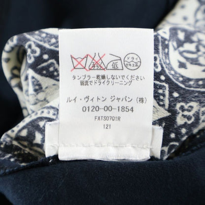 Louis Vuitton Monogram Design Two-tone Crew Neck Short Sleeve T-shirt Cut And