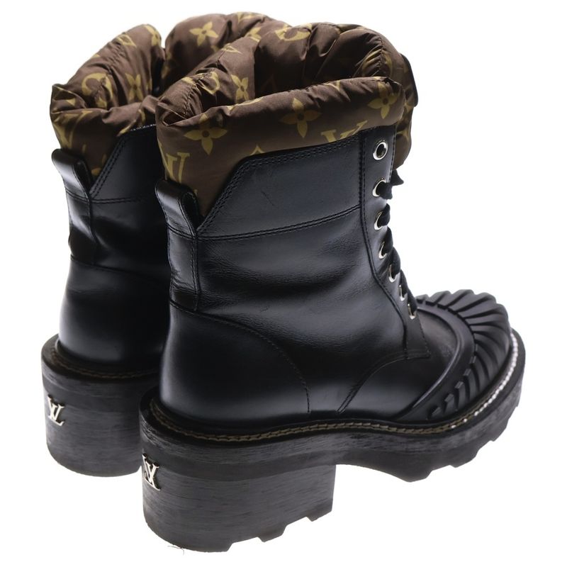 Louis Vuitton LV Boball Line Monogram Cotton Leather Nylon Ankle High Cut Short