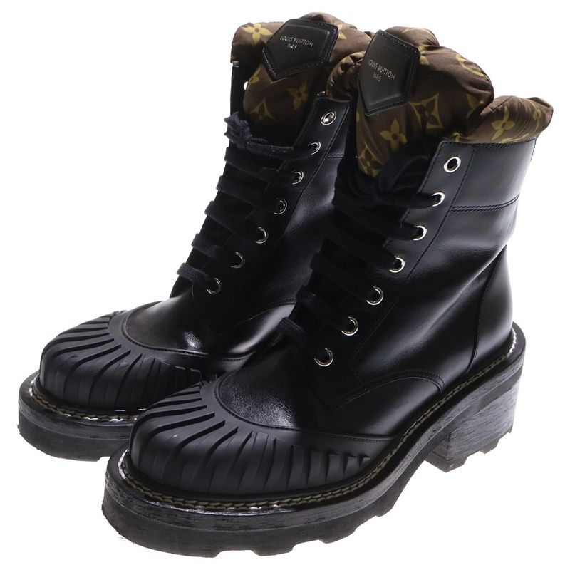 Louis Vuitton LV Boball Line Monogram Cotton Leather Nylon Ankle High Cut Short