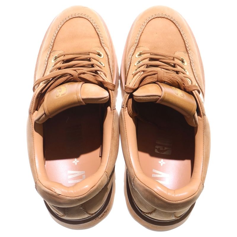 Louis Vuitton X NBA Abbess Line Low Cut Sneakers Brown