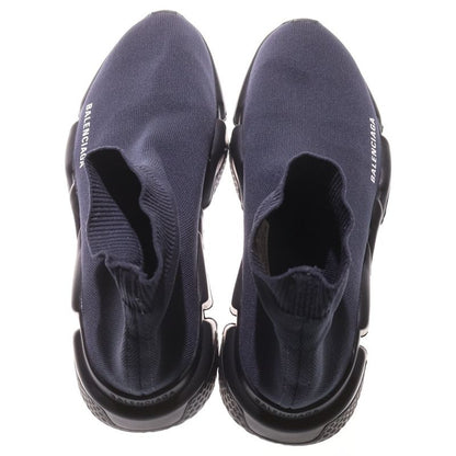 Balenciaga Speed Trainer Speed Trainer Knit High Cut Sneakers Navy 530353