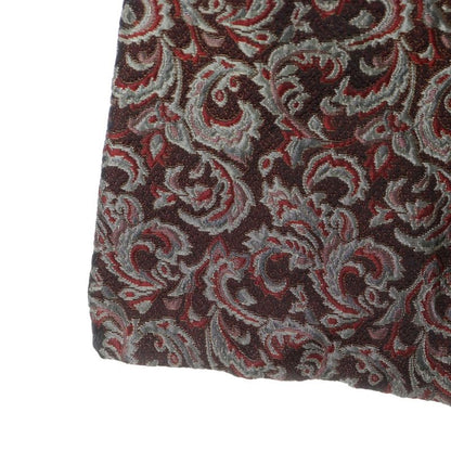Christian Dior Paisley Allover Wool Silk Jacquard Collarless Short Sleeves