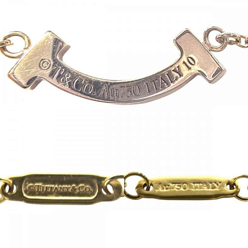 Tiffany & Co Necklace Ladies T-smile Mini Jewelry Accessories With Adjuster 18k