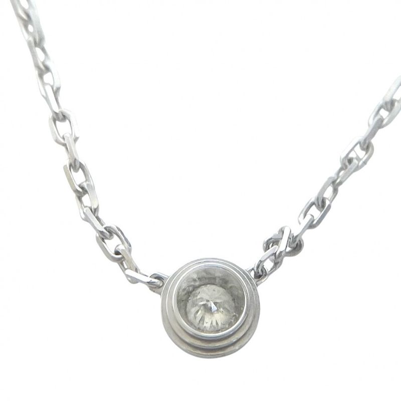 Cartier Necklace Women's Damour Small Model With Single Diamond Adjuster SM 18k
