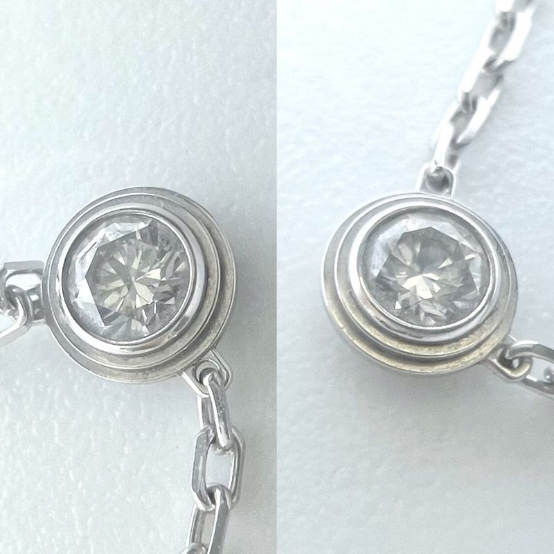 Cartier Necklace Women's Damour Small Model With Single Diamond Adjuster SM 18k