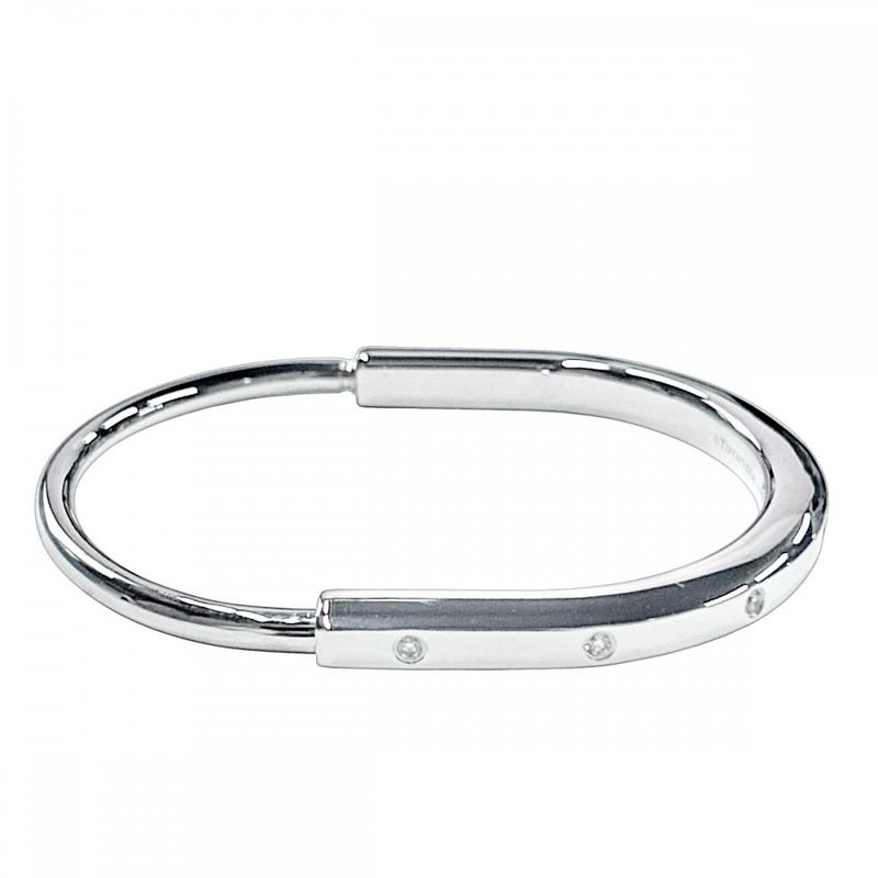 Tiffany & Co Bangle Unisex Rock Bracelet Jewelry Men Women 750 18WG Accessories