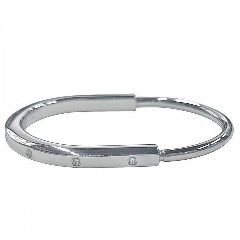 Tiffany & Co Bangle Unisex Rock Bracelet Jewelry Men Women 750 18WG Accessories