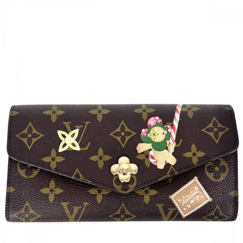 Louis Vuitton Women's Vivienne Portefeuille Sarah NM Long Wallet Candy Factory