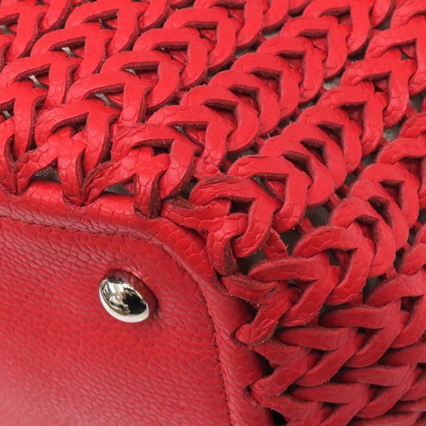 Chanel Caviar Braided Chain Shoulder [rank B