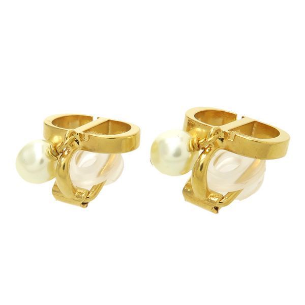 Christian Dior Petit CD Clip Earring E3221womrs_d301 [grade A