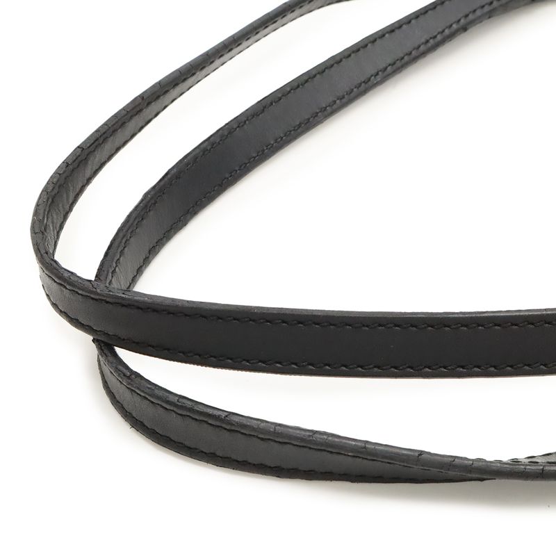 Gucci GG Canvas Tote Bag Shoulder Bag Semi Shoulder Leather Black Gold Hardware