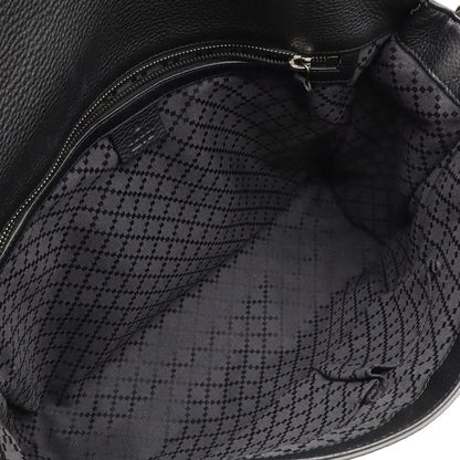 Gucci Messenger Bag Shoulder Bag Crossbody Leather Black 387091