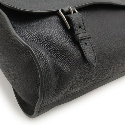 Gucci Messenger Bag Shoulder Bag Crossbody Leather Black 387091