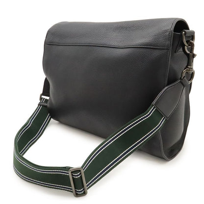 Gucci Messenger Bag Shoulder Bag Crossbody Leather Black 387091