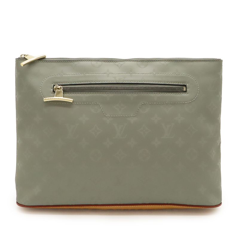 Louis Vuitton Monogram Titanium Cosmos Clutch Bag Second Bag Gray M63240