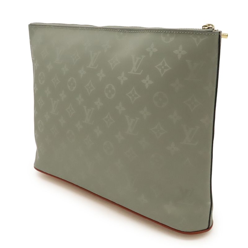 Louis Vuitton Monogram Titanium Cosmos Clutch Bag Second Bag Gray M63240