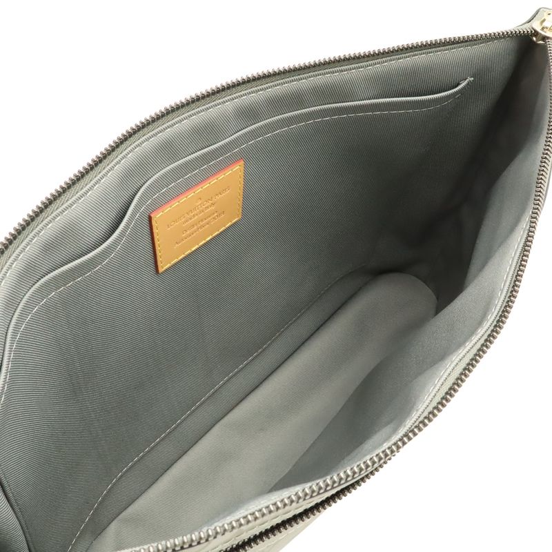 Louis Vuitton Monogram Titanium Cosmos Clutch Bag Second Bag Gray M63240