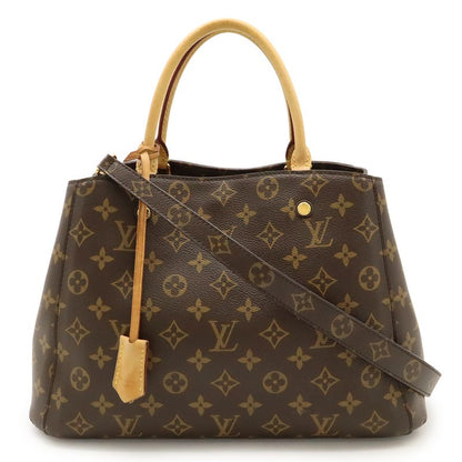 Louis Vuitton Monogram Montaigne MM Handbag 2WAY Shoulder Bag One Shoulder Semi
