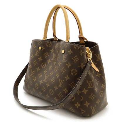 Louis Vuitton Monogram Montaigne MM Handbag 2WAY Shoulder Bag One Shoulder Semi