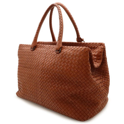 Bottega Veneta Intrecciato Boston Bag Travel Bag Travel Cabasn Handbag Leather