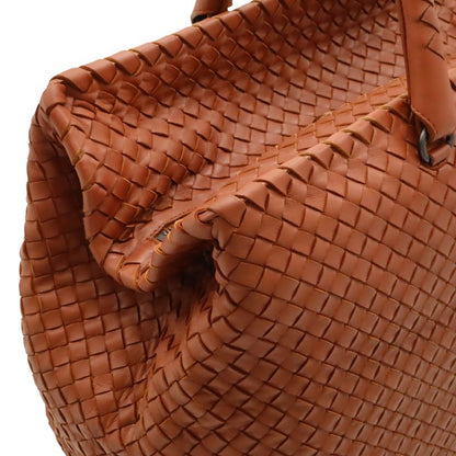 Bottega Veneta Intrecciato Boston Bag Travel Bag Travel Cabasn Handbag Leather
