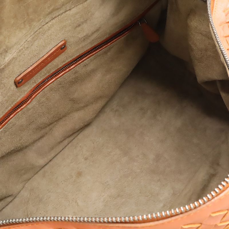 Bottega Veneta Intrecciato Boston Bag Travel Bag Travel Cabasn Handbag Leather