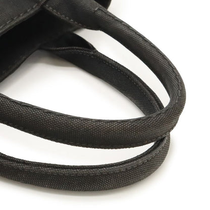 Prada Canapa Tote Handbag Canvas NERO Black Gold Hardware Missing Shoulder