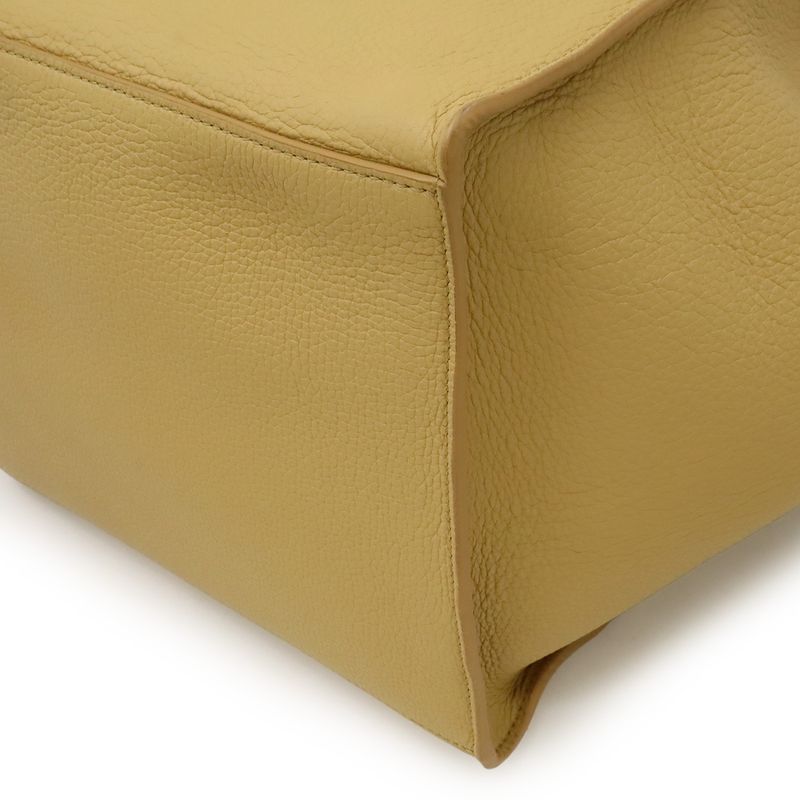 Celine Big Bag Small Handbag 2WAY Shoulder Bag Crossbody Leather Cream Beige