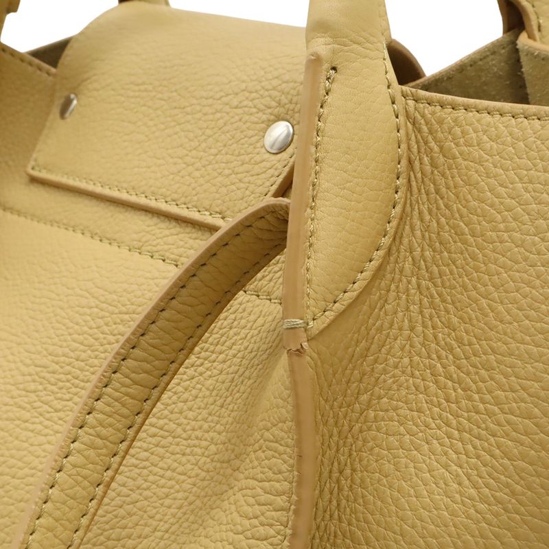 Celine Big Bag Small Handbag 2WAY Shoulder Bag Crossbody Leather Cream Beige