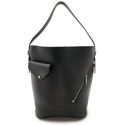 Celine Bucket Biker Shoulder Bag One Shoulder Semi Shoulder Leather Black