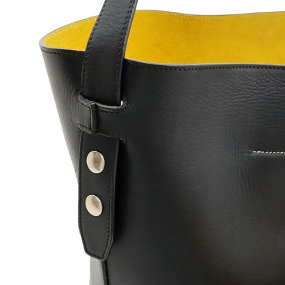 Celine Bucket Biker Shoulder Bag One Shoulder Semi Shoulder Leather Black